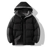 Elegante Herren-Winterjacke mit Kapuze