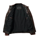 Klassische Herren-Lederjacke im Vintage-Stil
