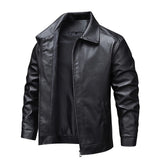 Herren-Bikerjacke aus Leder im Vintage-Stil