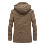 Elegante winddichte Herren-Winterjacke