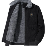 Herren-Cordjacke mit Fleecefutter