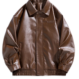 Herren-Bikerjacke aus Leder