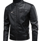 Herren-Lederjacke im Retro-Stil
