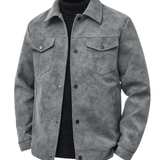 Premium-Herrenjacke in Wildlederoptik