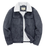 Herren-Cordjacke mit weichem Futter
