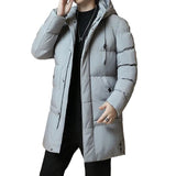 Elegante lange Herren-Winterjacke