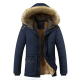 Elegante wattierte Herren-Fleecejacke für den Winter