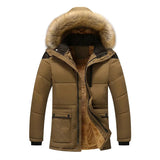 Elegante wattierte Herren-Fleecejacke für den Winter