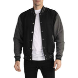 Zweifarbige Herren-Baseballjacke