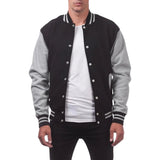 Zweifarbige Herren-Baseballjacke